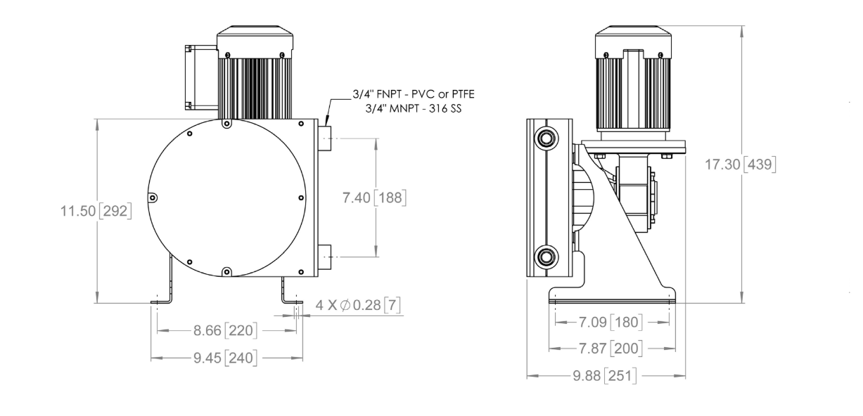 FR17 SPECIFICATIONS AND DIMENSIONS