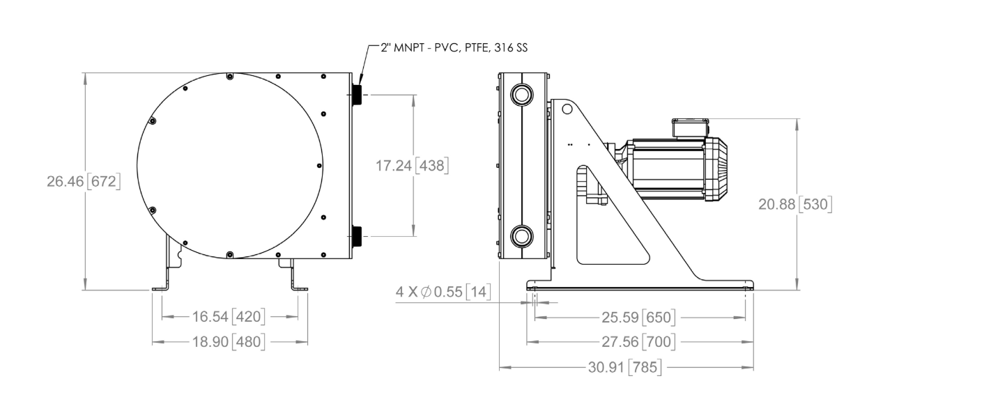 FR45 SPECIFICATIONS AND DIMENSIONS